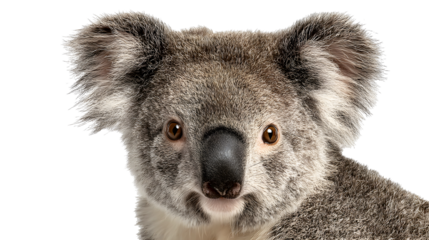 Koala on isolated transparent background