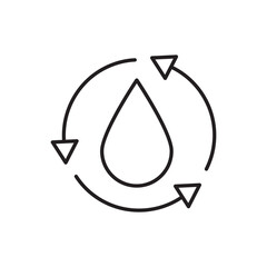 Water Drop Recycle Cycle