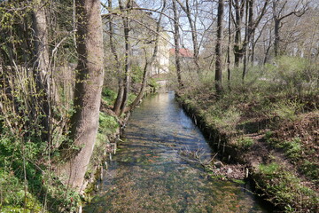 Burggraben in Bad Tennstedt im Frühjahr