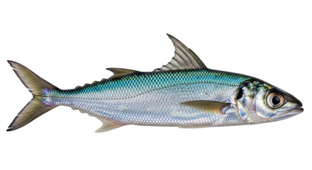 Isolated American shad, an anadromous forage fish of the herring family from the Atlantic coast