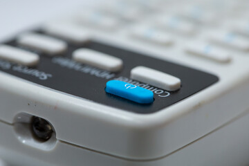 remort power boton closeup photo