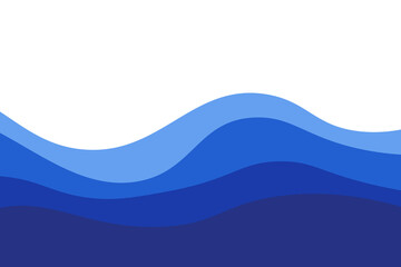 Sea waves layered vector background illustration and sea beach vector illustration. eps10