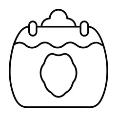 date  vector line art icon