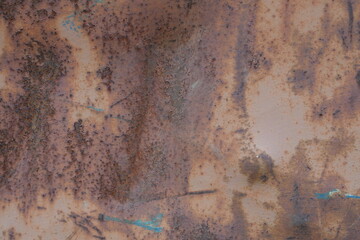 Heavy Brown Rust and Corrosion: Seamless Industrial Metal Background Texture