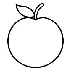 fruit  vector line art icon