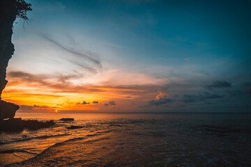 Obraz premium Sky with clouds above ocean