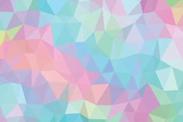 Geometric Pastel Dreamscape A Symphony of Triangles in Soft Hues Creates an Abstract Composition Full of Calm and Visual Interest