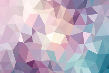 Fototapeta premium Geometric Harmony An Abstract Mosaic of Pastel Tranquility A Symphony of Soft Hues and Angular Forms for Modern Design