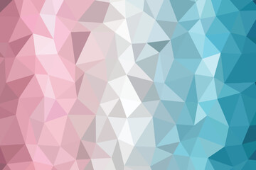 Geometric Gradient from Pink to Blue A Captivating Low Poly Design with Abstract Polygonal Texture and Triangle Based Composition