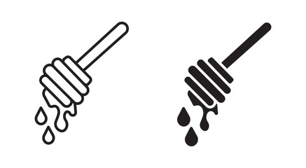 Honey dipper icon , vector illustration .  