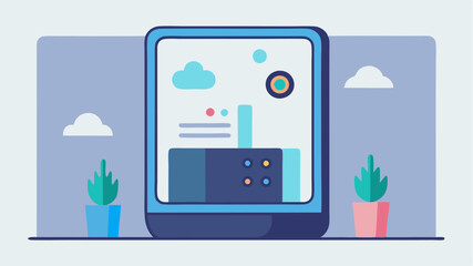 An interactive smart mirror equipped with voice control reflecting health statistics weather updates and calendar events in a sleek modern frame.