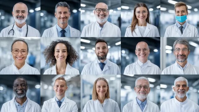 A mosaic of skilled medical professionals, portraying a spectrum of experience, ethnic, and expertise, exuding assurance and commitment. A symbol of trust in the healthcare environment.