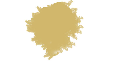 Abstract splatter of golden yellow paint with textured edges on a dark backdrop Cloud, fog, Alfabet