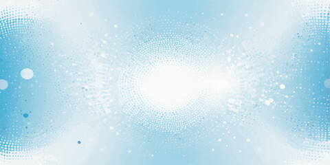 Abstract blue winter design with bokeh and snowflakes texture illustration