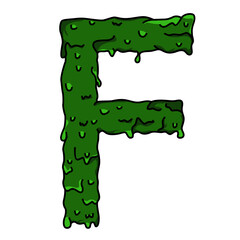 green letter f