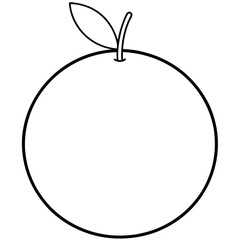 orange vector line art icon