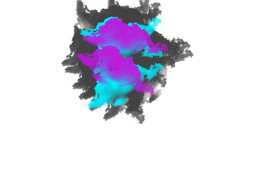 Vibrant abstract swirl of pink teal and gray smoke or gas cloud Cloud, fog, Alfabet
