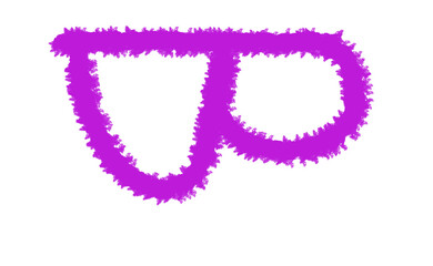 Vibrant abstract purple shape with textured edges floating on a dark canvas Cloud, fog, Alfabet