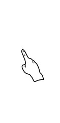 Obraz premium hand with point up illustration