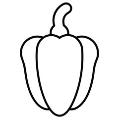 peppercorn vector line art icon