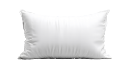 White pillow on transparent background
