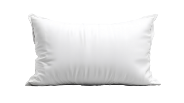 White pillow on transparent background