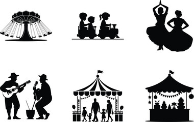 Diwali Carnival and Fair Event Vector Bundle