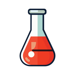 Chemical Test Tube icon for Science Vector Design illustration
