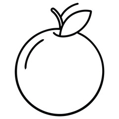 spring fruit vector line art icon