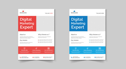 Creative Corporate & Business Flyer Brochure Template Design, abstract business flyer, vector template design. Brochure design, cover, annual report, poster, flyer