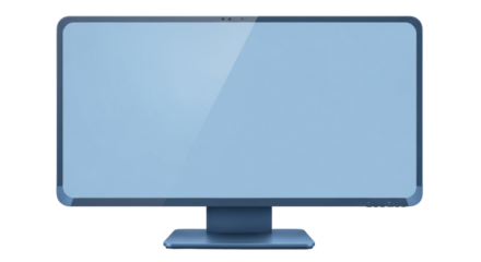 Isolated desktop computer screen for presentations or video conferencing background use