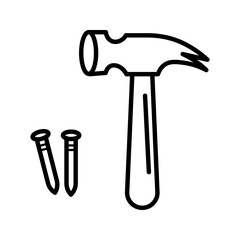 hammer, a tool for hitting nails