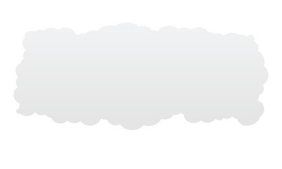 Cloud icon, white cloud shape illustration symbolizing weather, sky, technology, and data storage concept