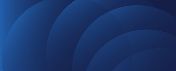 Abstract blue glowing geometric lines on dark blue background. Modern shiny blue circle lines pattern