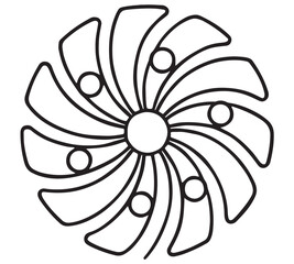 Bold Easy Mandala Coloring Pages 