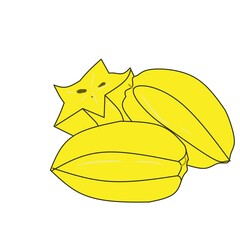 star fruit vector illustration