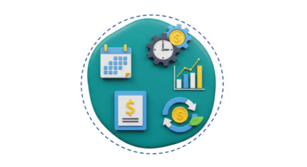 Isolated financial planning and time management, investment strategy for growth and wealth