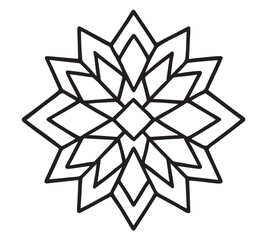 Bold Easy Mandala Coloring Pages 