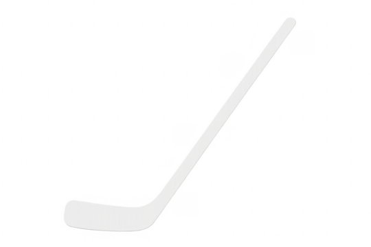 Ice hockey stick silhouette sports equipment on transparent background