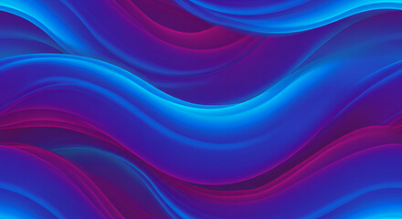 Abstract flowing waves with vibrant blue and pink colors in a modern design