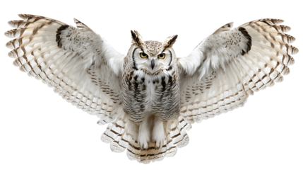 Owl on a white background