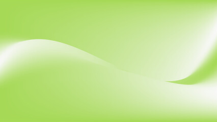 Green abstract gradient background with smooth wave