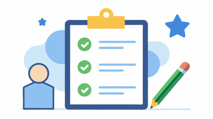 A structured feedback form being filled out highlighting the importance of evaluations and assessments in professional growth.