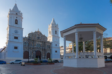 Panama Metropolitan Cathedral on the Independence square in Casco Viejo - Panama City