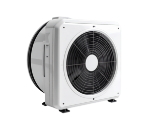 Electric fan with transparent background isolated vector illustration