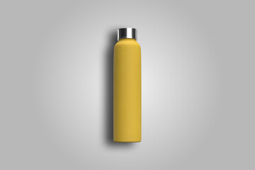 Water bottles isolated on white. Mockup for design. Colorful.