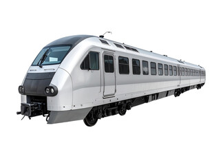 Naklejka premium High speed train illustration on a transparent background for transportation themes