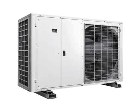 Hvac unit cooling system isolated design white background