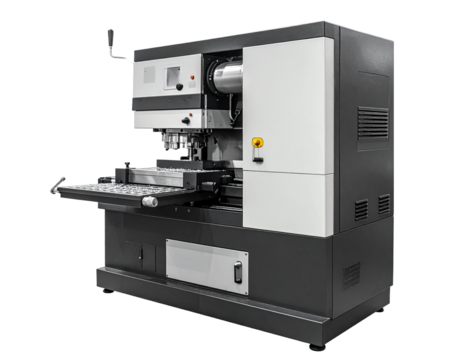 Industrial machinery illustration against a transparent background