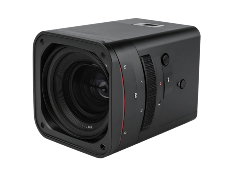 Isolated black cube camera with transparent background - Powered by Adobe